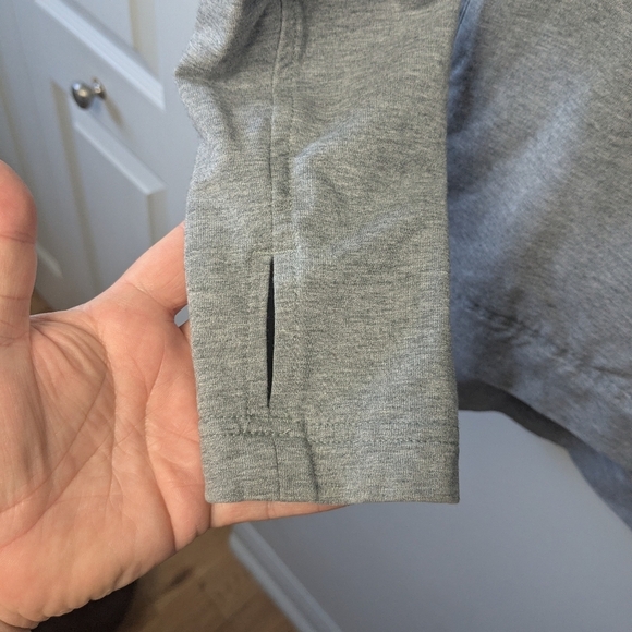 Lululemon Belle Wrap Sweater Gray Color Size 2 Pockets Style Number: W4ADXS - Picture 4 of 16